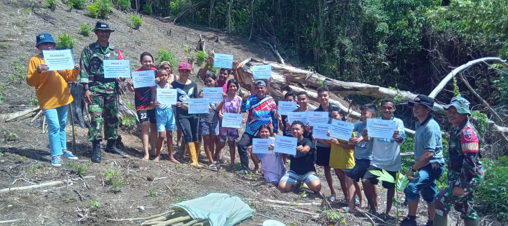 Kolaborasi Forum Anak, Relawan Desa dan Komunitas Peduli Lingkungan Desa Hunuth, dalam Aksi Hijaukan Bumi Lestarikan Alam